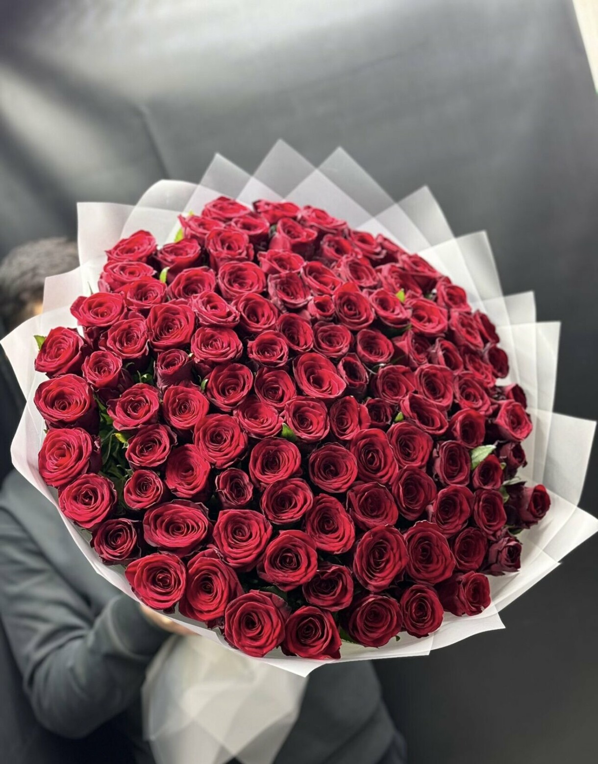 Букет 101 красная роза
